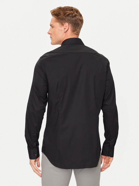 Tommy Hilfiger Tommy Hilfiger Πουκάμισο MW0MW38347 Μαύρο Slim Fit