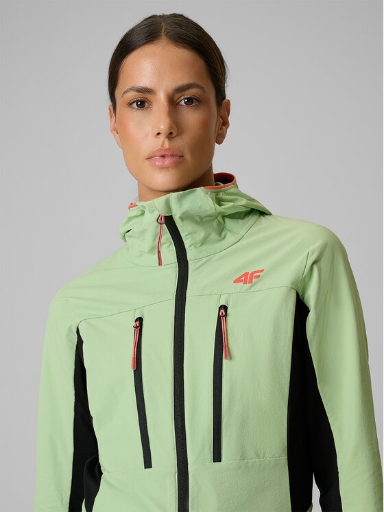 4F 4F Kurtka wielofunkcyjna TREKKING Turkusowy Regular Fit