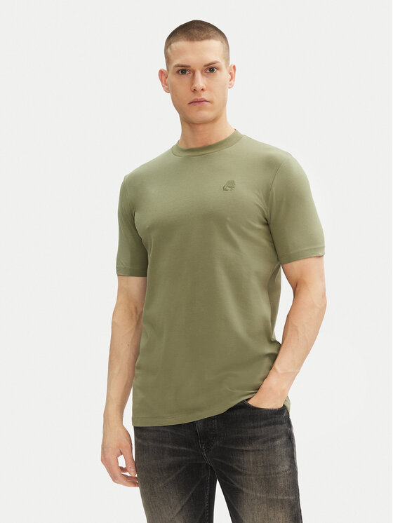 KARL LAGERFELD KARL LAGERFELD Póló 755750 552221 Zöld Regular Fit