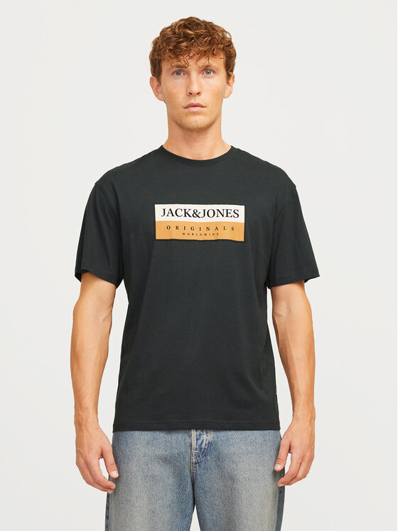 Męski T-Shirt Jack&Jones, Rozmiar M, Szary, Fredeiksberg 12262492