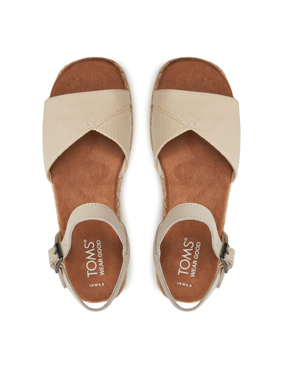 Toms Toms Еспадрильї Abby 10020768 Écru