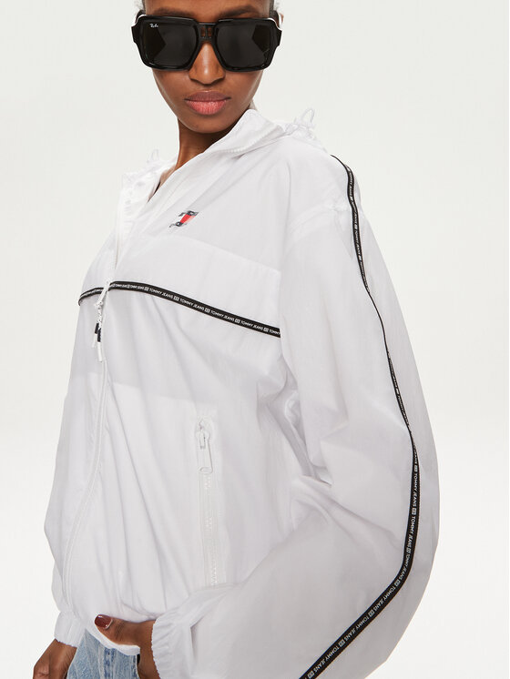 Tommy Jeans Tommy Jeans Geacă de vânt Chicago DW0DW17753 Alb Regular Fit