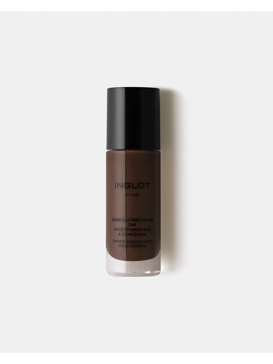 INGLOT INGLOT i korektor 2w1 Long-Lasting Velvet Podkład 735 Extra Deep Strong Brown