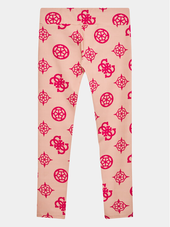 Guess Guess Leggings J3YB03 MC03W Rózsaszín Slim Fit