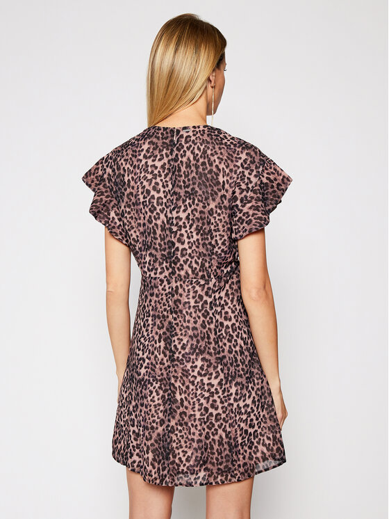 Guess Guess Vasarinė suknelė Ayar W1RK0B W70Q0 Ruda Slim Fit