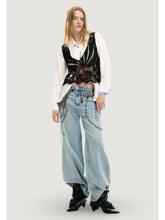 Desigual Desigual Πουκάμισο CAM_LIRIO Λευκό Casual Fit