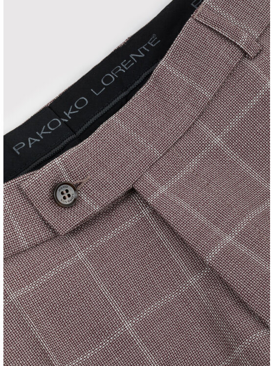 Pako Lorente Pako Lorente Spodnie garniturowe P22SP-6G-019 Różowy Slim Fit