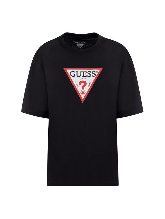 Guess Jeans Guess Jeans T-Shirt 167183 Czarny Classic Fit