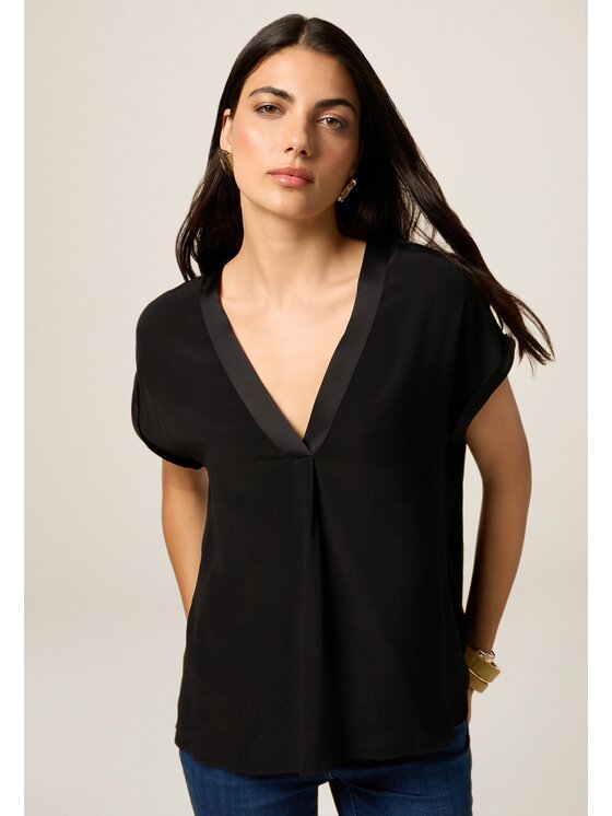 Oltre Oltre Blusa 2488J000731N033 Nero Regular Fit