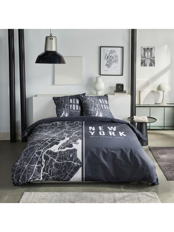 MIAhome MIAhome Komplet pościeli 220x240 cm NEW YORK Czarny