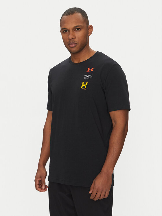Under Armour Tričko EVOL Logo 1390165 Čierna Regular Fit
