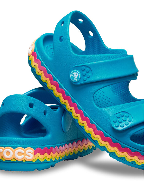 Crocs Crocs Sandale Toddler Crocband Cruiser Ricrac Sandal 211032 Albastru