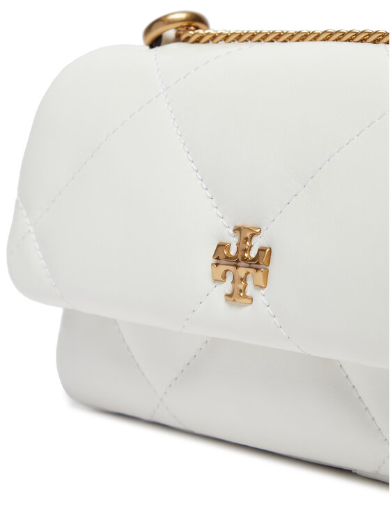 Tory Burch Tory Burch Дамска чанта Mini Kira Diamond 154710 Бял