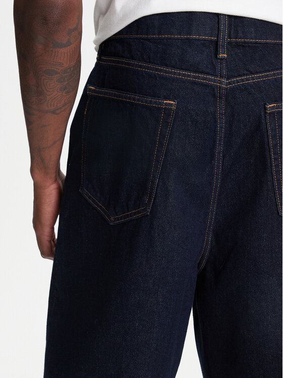 Gap Gap Jeans kratke hlače 774578-00 Mornarsko modra Baggy Fit
