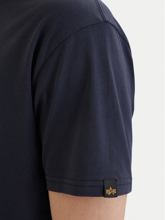 Alpha Industries Alpha Industries Póló Basic 118533 Sötétkék Regular Fit