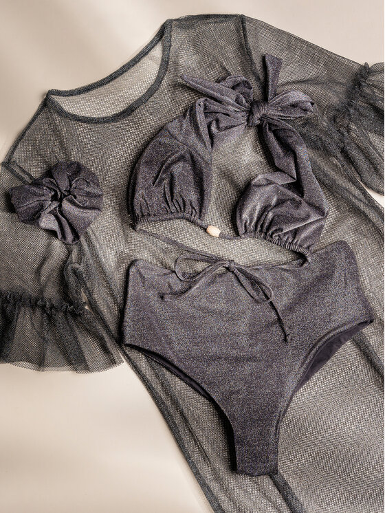 Miss Lou Miss Lou Elastico per capelli A-LG1-CZ Nero