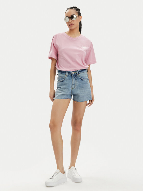 Lee Lee Тишърт 112350207 Розов Relaxed Fit