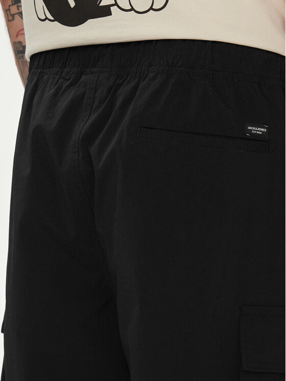 Jack & Jones Jack & Jones Spodnie materiałowe Karl 12253626 Czarny Loose Fit