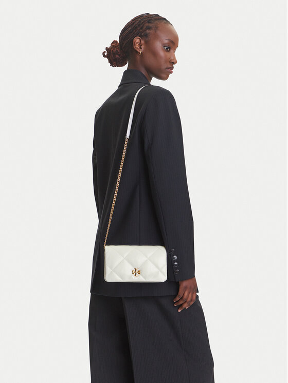 Tory Burch Tory Burch Torbica Kira iamond Quilt Chain Wallet 158624 Bijela