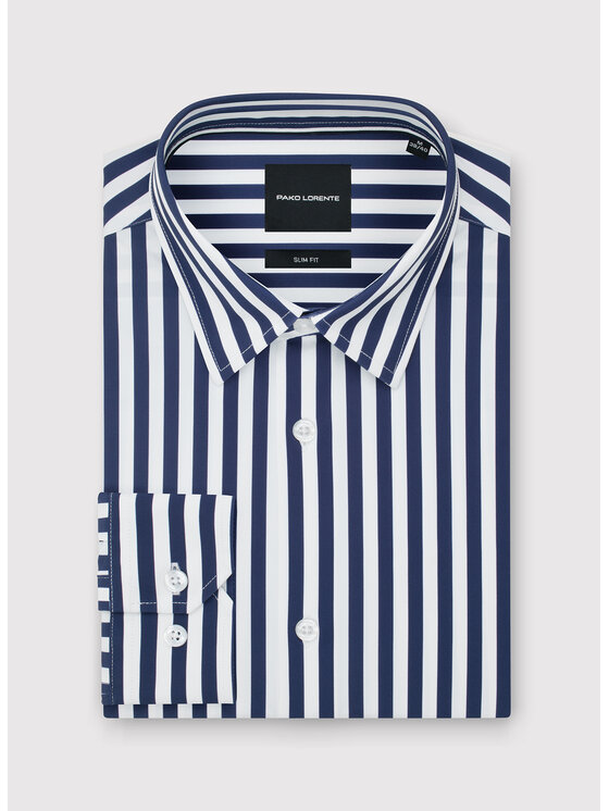Pako Lorente Pako Lorente Koszula P26SF-1X-064 Granatowy Slim Fit