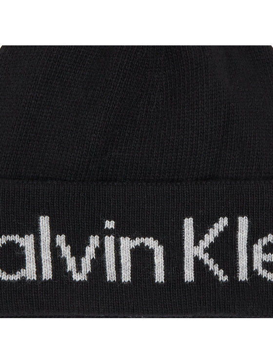 Calvin Klein Calvin Klein Sapka Logo Reverso Tonal Beanie K60K611151 Fekete