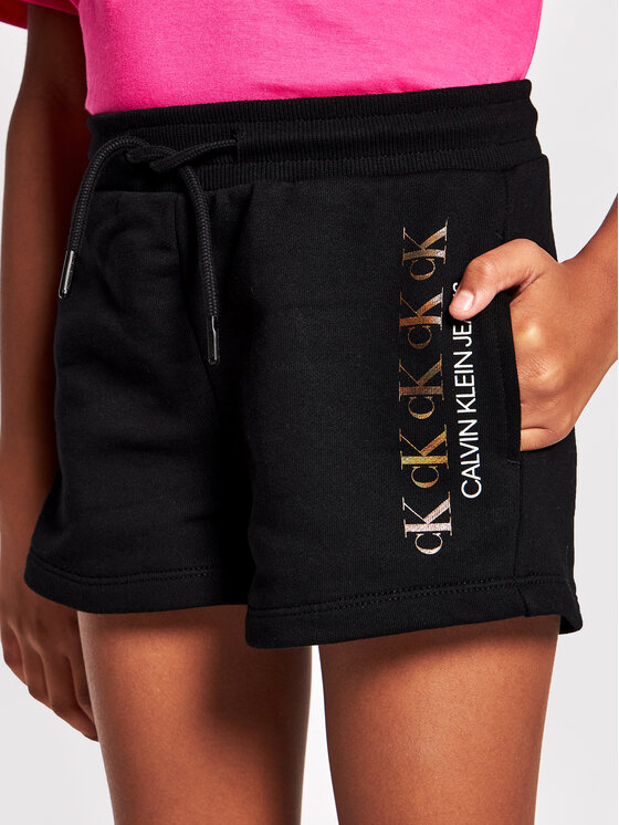 Calvin Klein Jeans Calvin Klein Jeans Szorty sportowe Repeat Foil IG0IG00870 Czarny Regular Fit