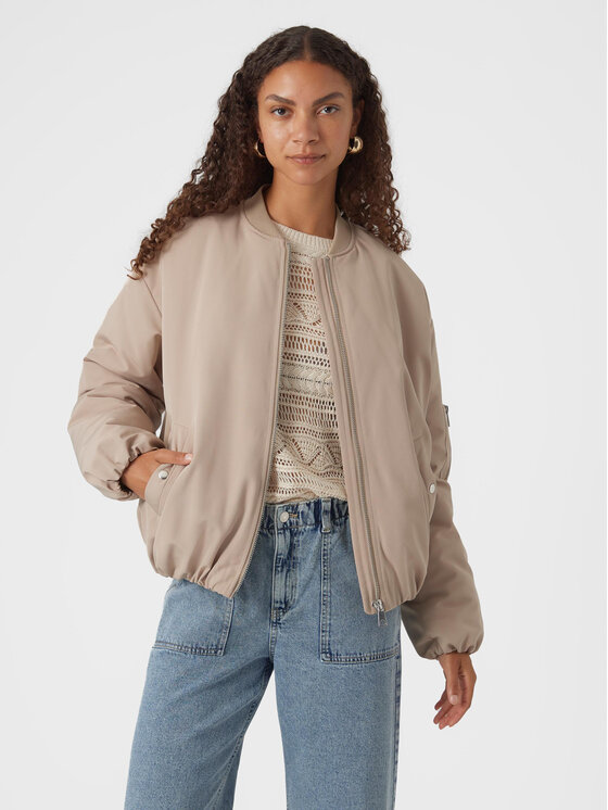 Vero Moda Vero Moda Μπόμπερ μπουφάν Barcelona 10300839 Μπεζ Regular Fit