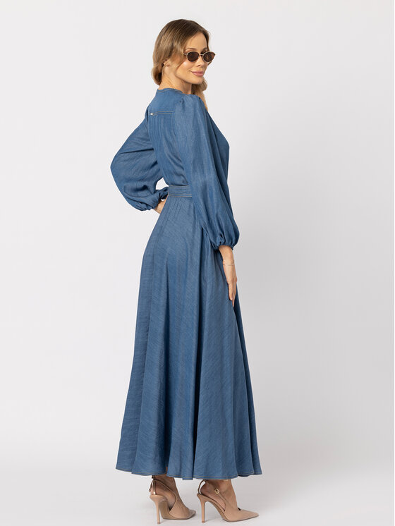 LIDIA KALITA LIDIA KALITA Sukienka jeansowa Margot Granatowy A-Line Fit