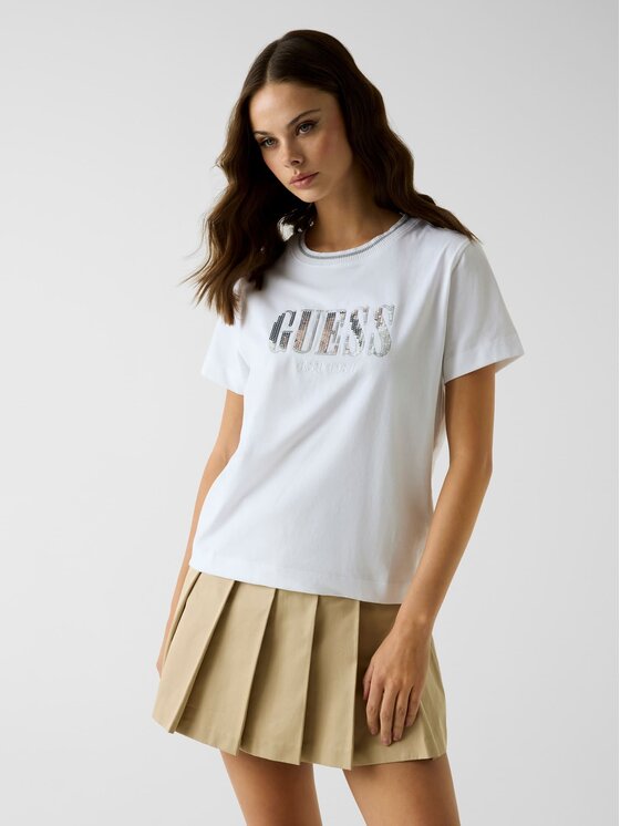 Guess Guess T-Shirt 183129 Biały Classic Fit