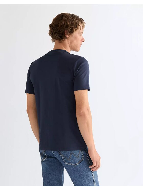 Wrangler Wrangler T-Shirt AMERICANA TEE Niebieski Regular Fit