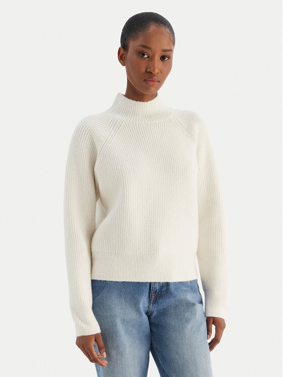 Calvin Klein Jeans Calvin Klein Jeans Pulover Woolen Stitch LV044D372G Alb Regular Fit