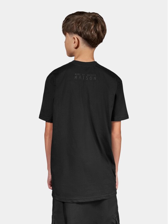 MADE BY SOCIETY MADE BY SOCIETY T-Shirt Verso - T37848 Czarny Basic Fit