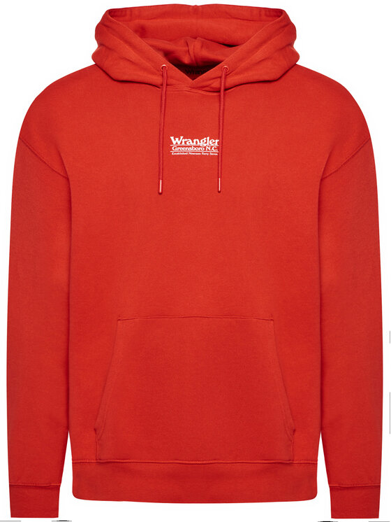 Wrangler Wrangler Felpa Hoodie W6E1HAXA4 112130724 Rosso Regular Fit