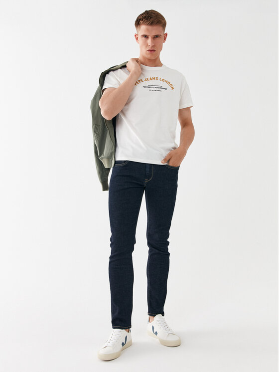Pepe Jeans Pepe Jeans Jeansy Hatch PM206322 Tmavomodrá Slim Fit