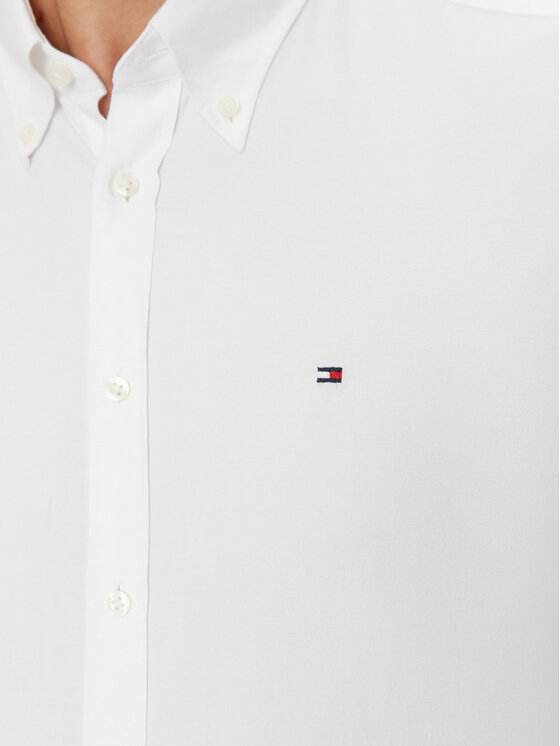 Tommy Hilfiger Tommy Hilfiger Marškiniai MW0MW36369 Balta Slim Fit