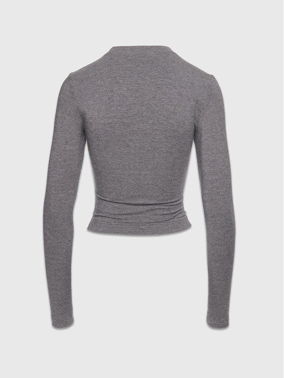 La Mania La Mania Top DANIELLE Szary Classic Fit