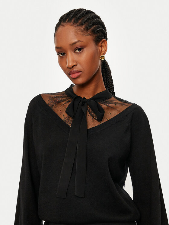 TWINSET TWINSET Пуловер 242TP3021 Черен Relaxed Fit