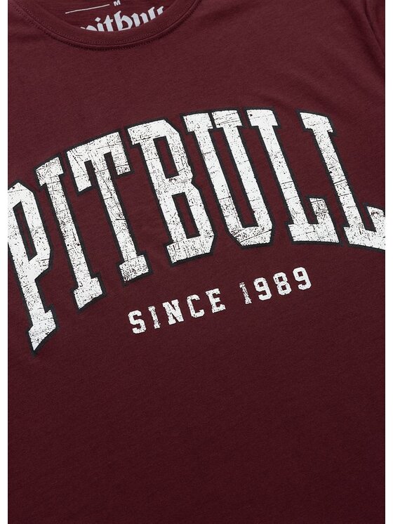PITBULL PITBULL T-Shirt NORTON Bordowy Regular Fit