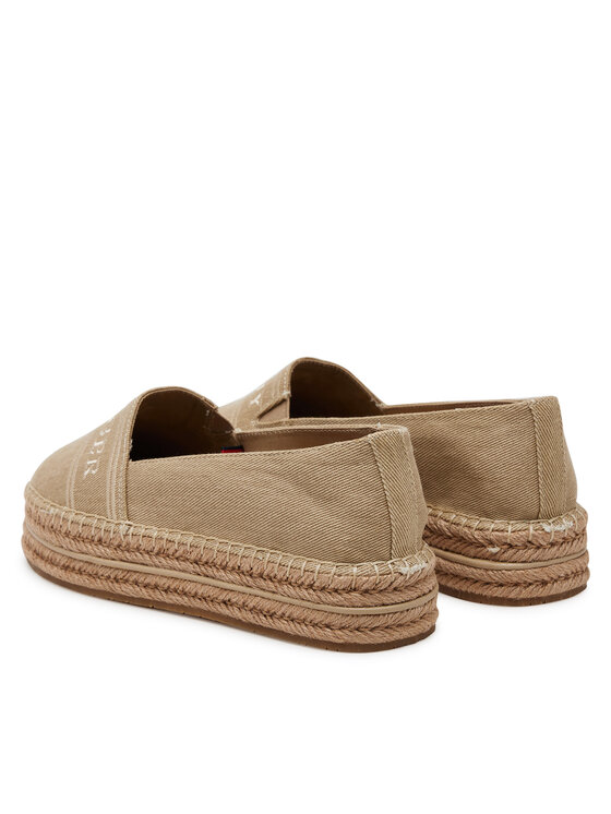 Tommy Hilfiger Tommy Hilfiger Espadrilles Denim Platform Espadrille FW0FW08543 Beige