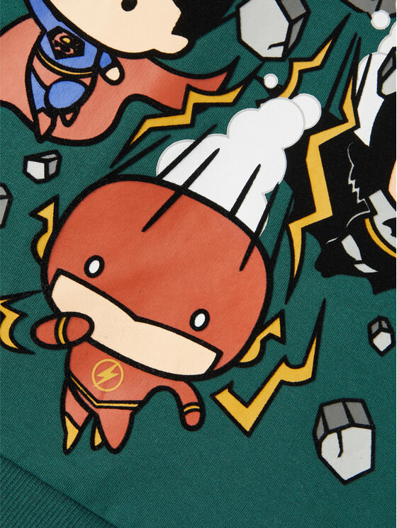 NAME IT NAME IT Felpa JUSTICE LEAGUE 13210805 Verde Regular Fit