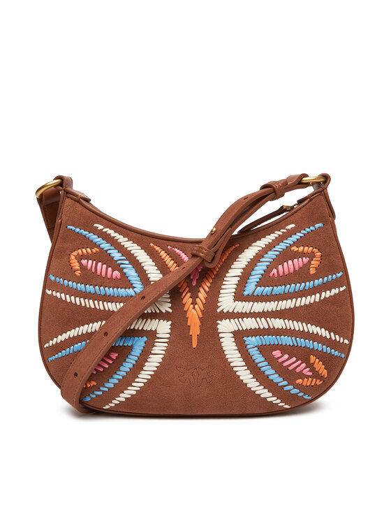 PINKO PINKO Τσάντα Half Moon Mini Fl PE 25 PLTT 102790 A2IW Καφέ