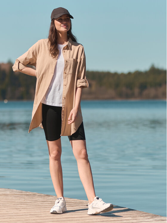 Kaffe Kaffe Camicia Naya 10506337 Beige Relaxed Fit