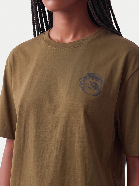The North Face The North Face Majica Basecamp Barista Rlx Ss NF0A8JAA Rjava Relaxed Fit
