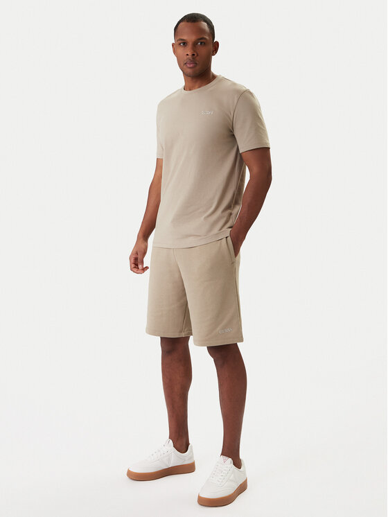 Guess Guess Pantaloni scurți sport Z6RD06 KAIJ1 Bej Regular Fit