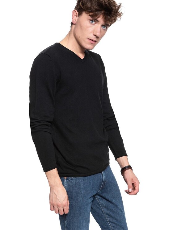 Mustang Mustang Maglione EMIL V ROLLEDGE Nero Regular Fit