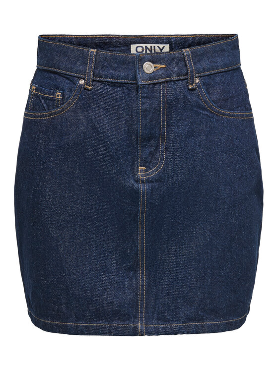 ONLY ONLY Džínová sukně Stella 15339630 Tmavomodrá Regular Fit