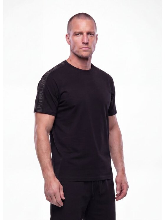 PITBULL PITBULL T-Shirt TAPE Czarny Regular Fit