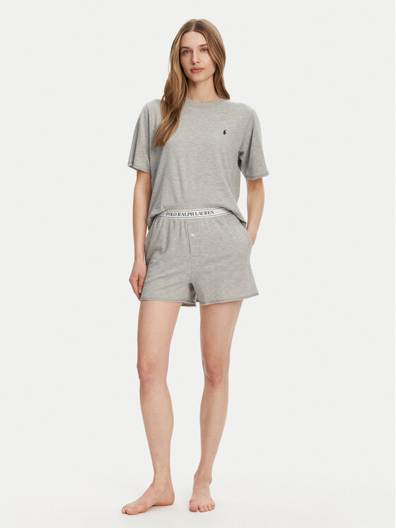 Damska Piżama Polo Ralph Lauren, Rozmiar M, Szara, 4P8025