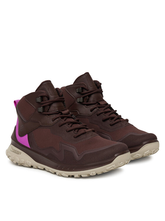 ECCO ECCO Sneakersy W Tex Mid Wp 82432361411 Brązowy