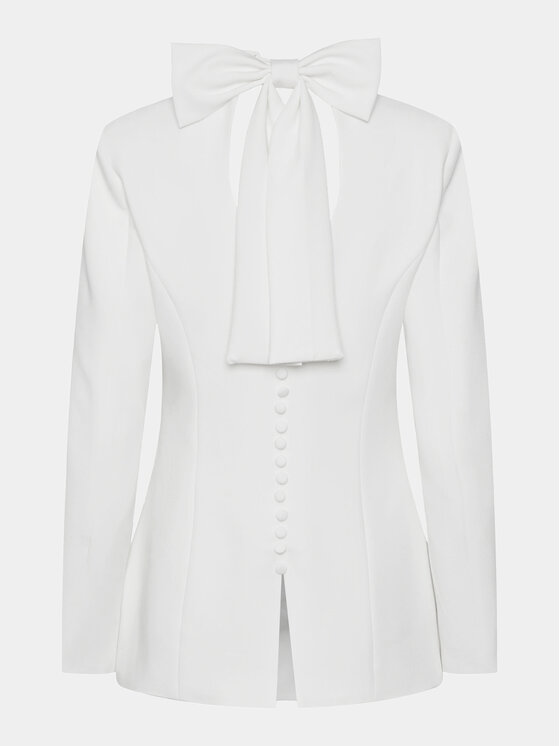YAS YAS Marynarka Izzie 26032098 Biały Regular Fit